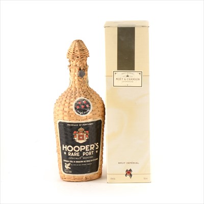 Lot 288 - Hooper's Rare Port, and Moet & Chandon Champagne