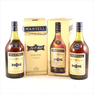 Lot 291 - Two bottles of Martell Cognac, US market, 1970s.