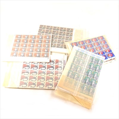 Lot 169 - Stamps: GB sheets and part sheets, mostly 1963 - 1980s, in two boxes.