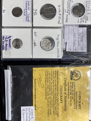 Lot 354 - Album of 15 hammered coins from King John to the Cromwellian era.