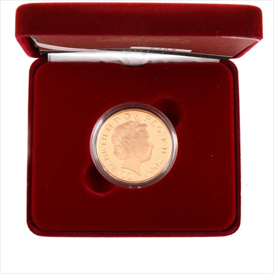 Lot 343 - Royal Mint Queen Elizabeth The Queen Mother gold proof crown coin