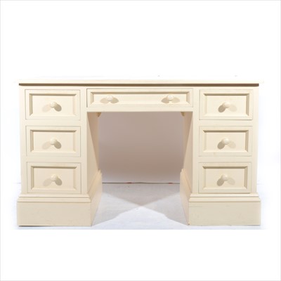 Lot 413 - Cream painted MDF dressing table