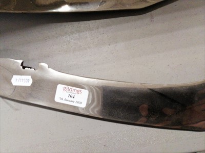Lot 104 - Three modern kukri knives.