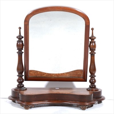 Lot 410 - A Victorian mahogany toilet mirror