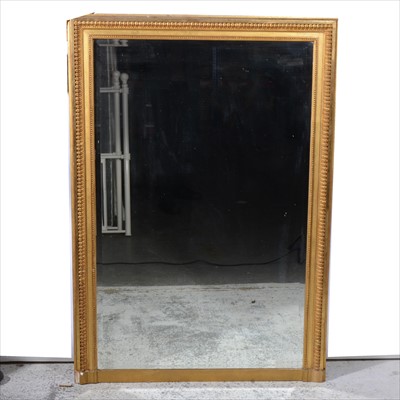 Lot 582 - A Victorian gilt gesso overmantel, tulip head...