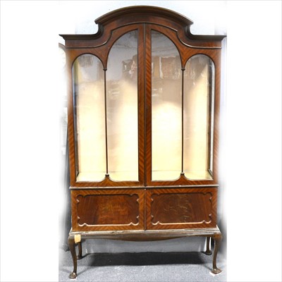 Lot 370 - A mahogany display cabinet, early 20th Century