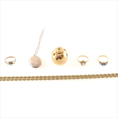 Lot 300 - A collection of gold and silver jewellery.