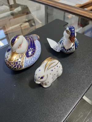 Lot 13 - Six Royal Crown Derby paperweights
