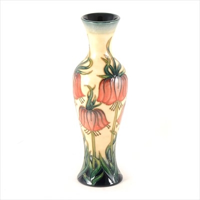 Lot 2 - A 'Crown Imperial' limited edition vase, designed by Rachel Bishop for Moorcroft Pottery, 1999.