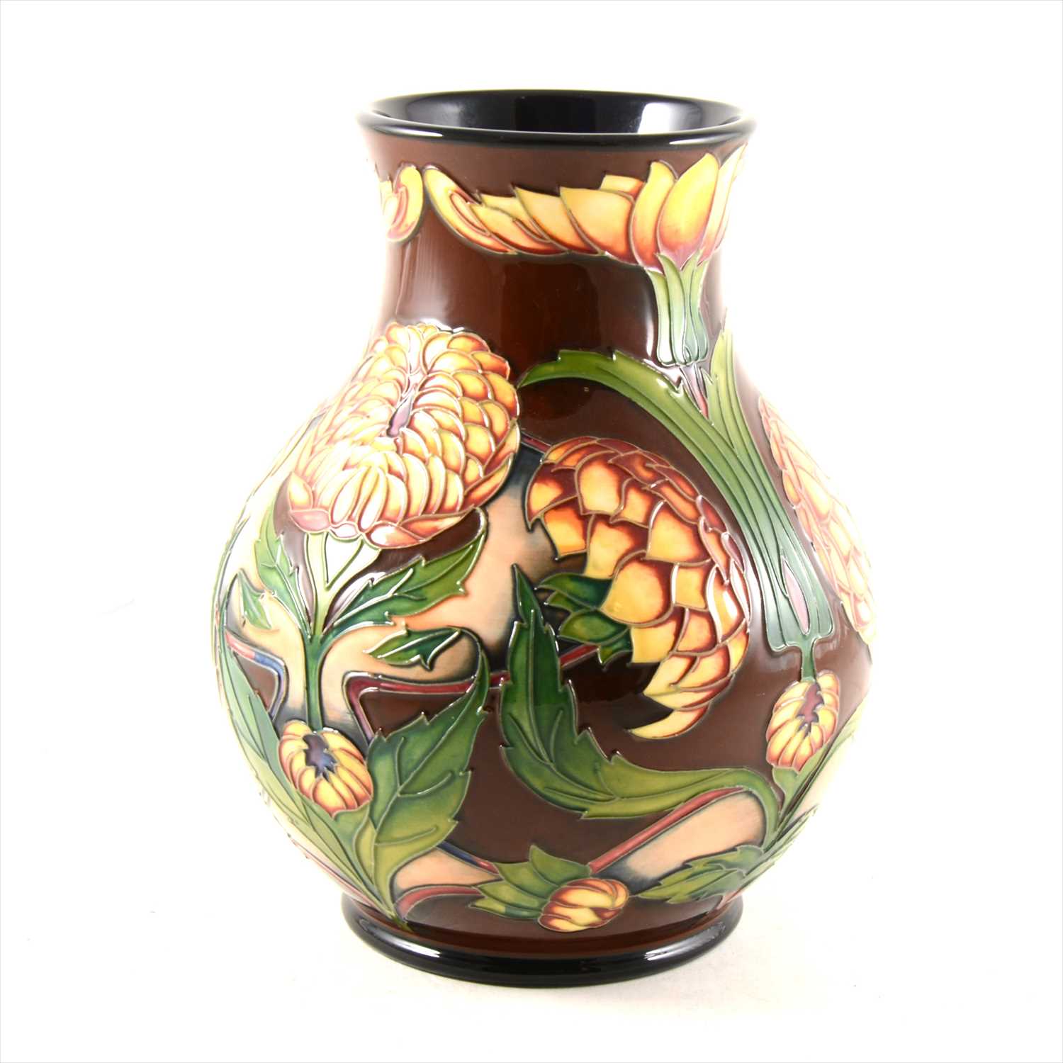 Lot 4 - A 'Dahlia' limited edition vase, designed by Philip Gibson for Moorcroft Pottery