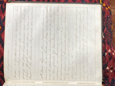 Lot 341 - Naval history: Journal of Francis Starkie Clayton while Lieutenant of HMS Galatea and HM Sloop Perseus