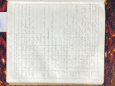 Lot 341 - Naval history: Journal of Francis Starkie Clayton while Lieutenant of HMS Galatea and HM Sloop Perseus