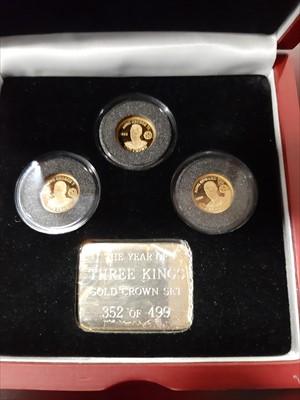 Lot 210 - London Mint Office The Year of Three Kings gold coin set