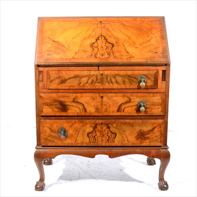 Lot 439 - A walnut bureau