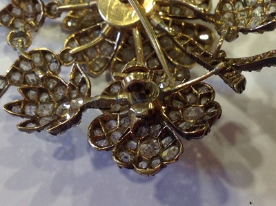 Lot 60 - A late 19th Century diamond floral spray brooch