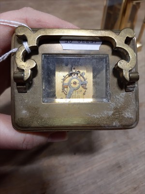 Lot 227 - Two brass cased carriage clocks, including a Bayard PAris clock for Remy Martin