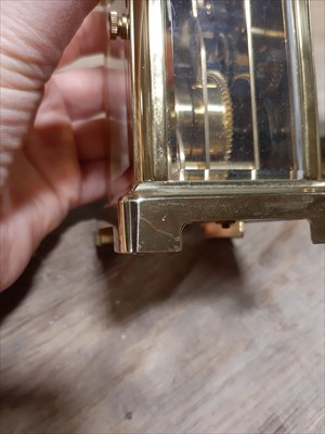 Lot 227 - Two brass cased carriage clocks, including a Bayard PAris clock for Remy Martin
