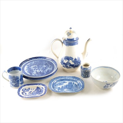 Lot 76 - A quantity of blue and white transfer ware