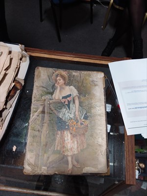 Lot 120 - A collection of Victorian lithoprinted scraps, together with an old scrapbook.