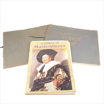 Lot 159 - The Landscapes of Corot, two volumes; a collection of booklets, various prints, photographs, etc.