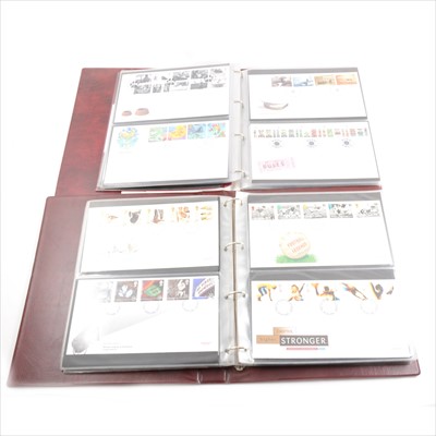 Lot 149 - Stamps: In three ring binder albums