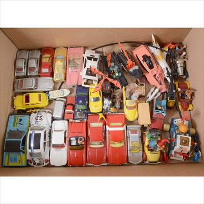 Lot 131 - Film and TV related die-cast model cars and vehicles, including Dinky, Corgi, and others.