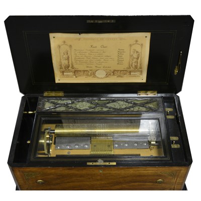Lot 206 - A Swiss 'Flute Voix Celeste' musical box, David Langdorff & Fils