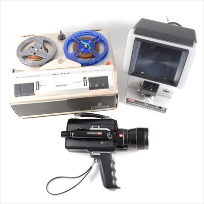 Lot 135 - Quantity of projector accessories and projectors, including examples by Grundig, Bolex etc.