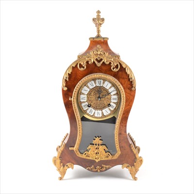Lot 96 - A reproduction 8 day Boulle type mantel clock, by Franz Hermle, Germany.
