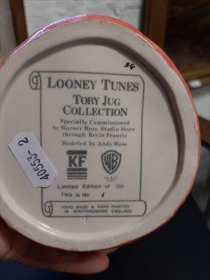 Lot 41 - Five limited edition Kevin Francis character jugs - The Looney Tunes Toby Jug Collection