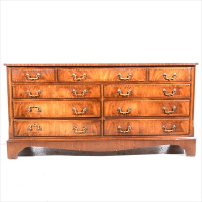 Lot 363 - A reproduction mahogany finish chest of drawers