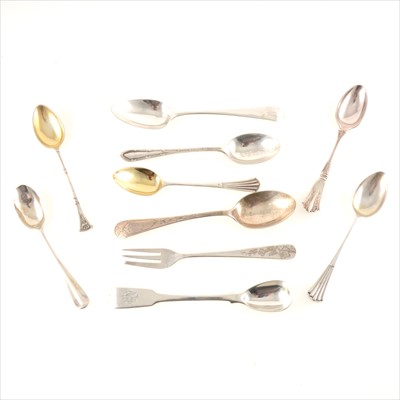 Lot 297 - Collection of silver spoons