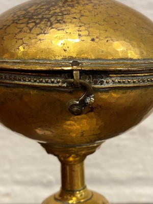 Lot 317 - A Gothic style copper gilt ciborium, 19th century