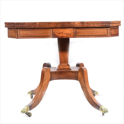 Lot 340 - George IV mahogany card table