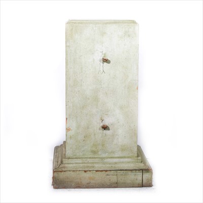 Lot 351 - A painted garden plinth