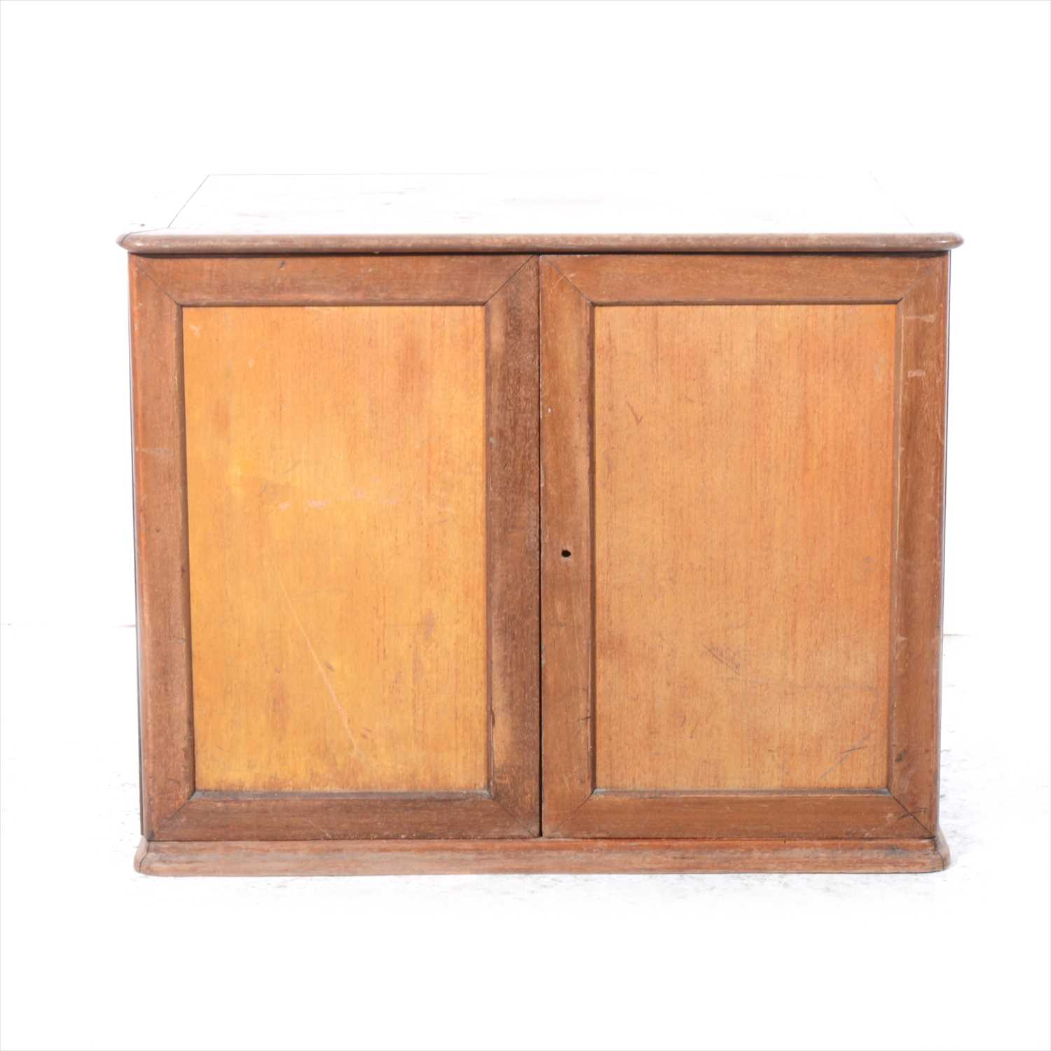 Lot 335 Vintage mahogany two panelled doors