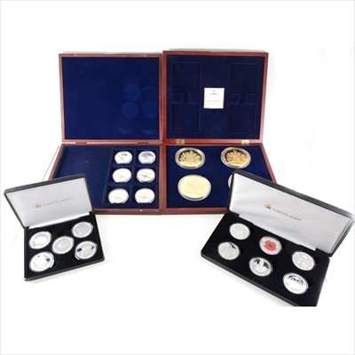 Lot 184 - Collection of commemorative and proof coins, including pre-decimal and others, one box full.