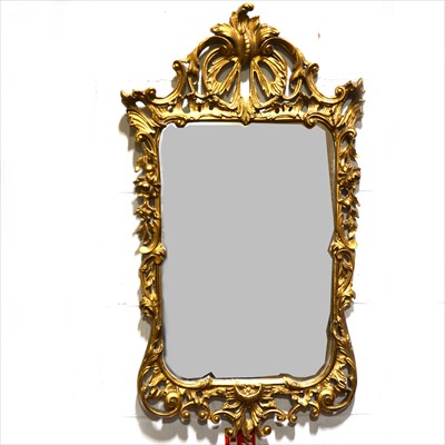 Lot 449 - Gilt composition wall mirror