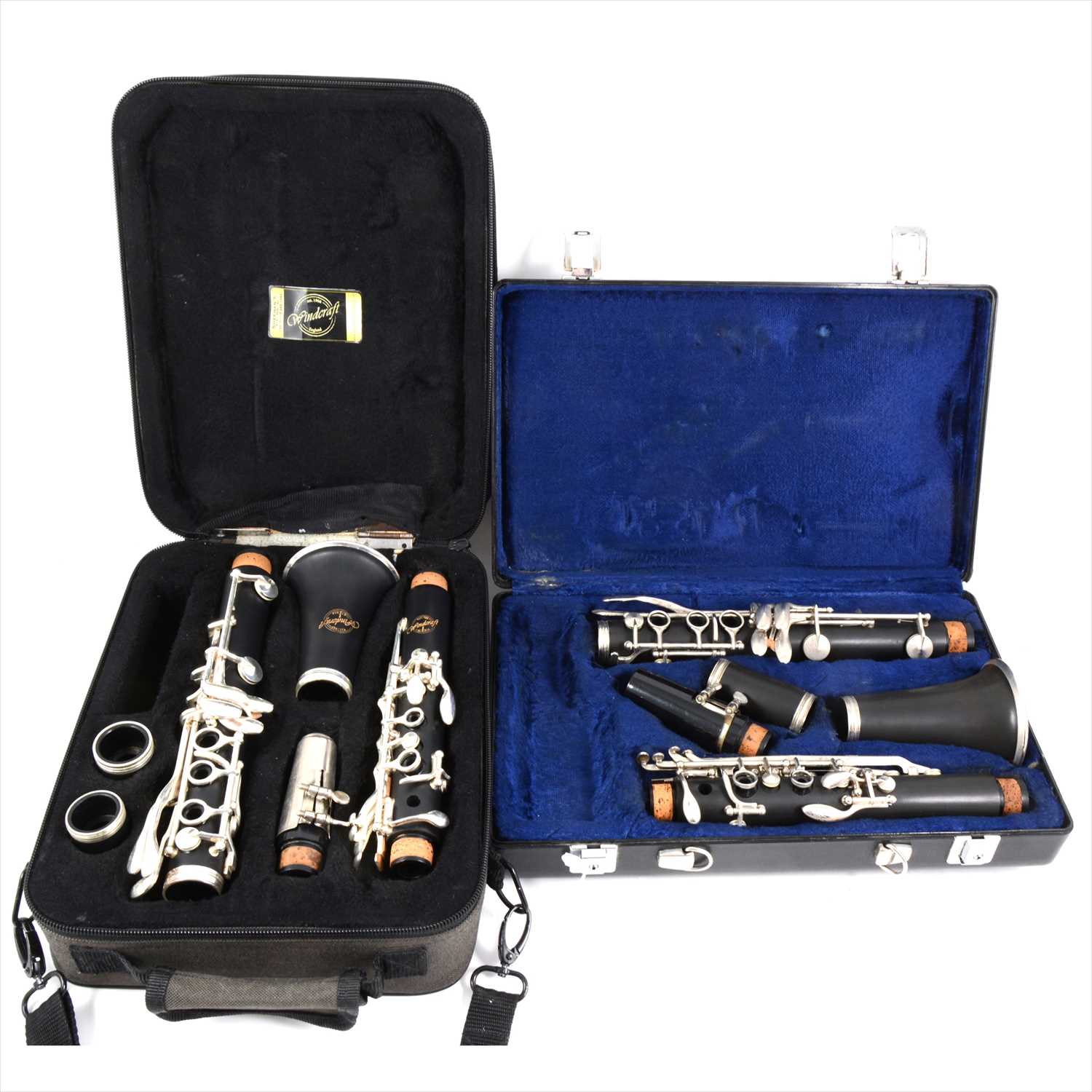 Lot 152 - A Windcraft clarinet, cased and another.