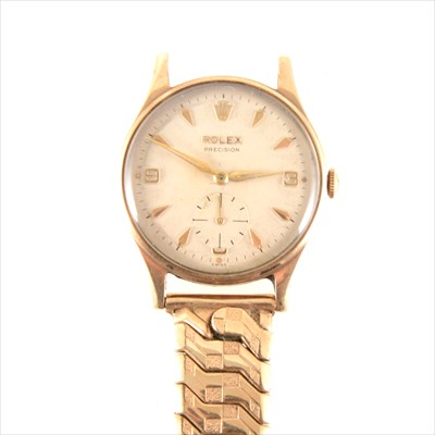 Lot 226 - Rolex - a gentleman's Precision wrist watch.