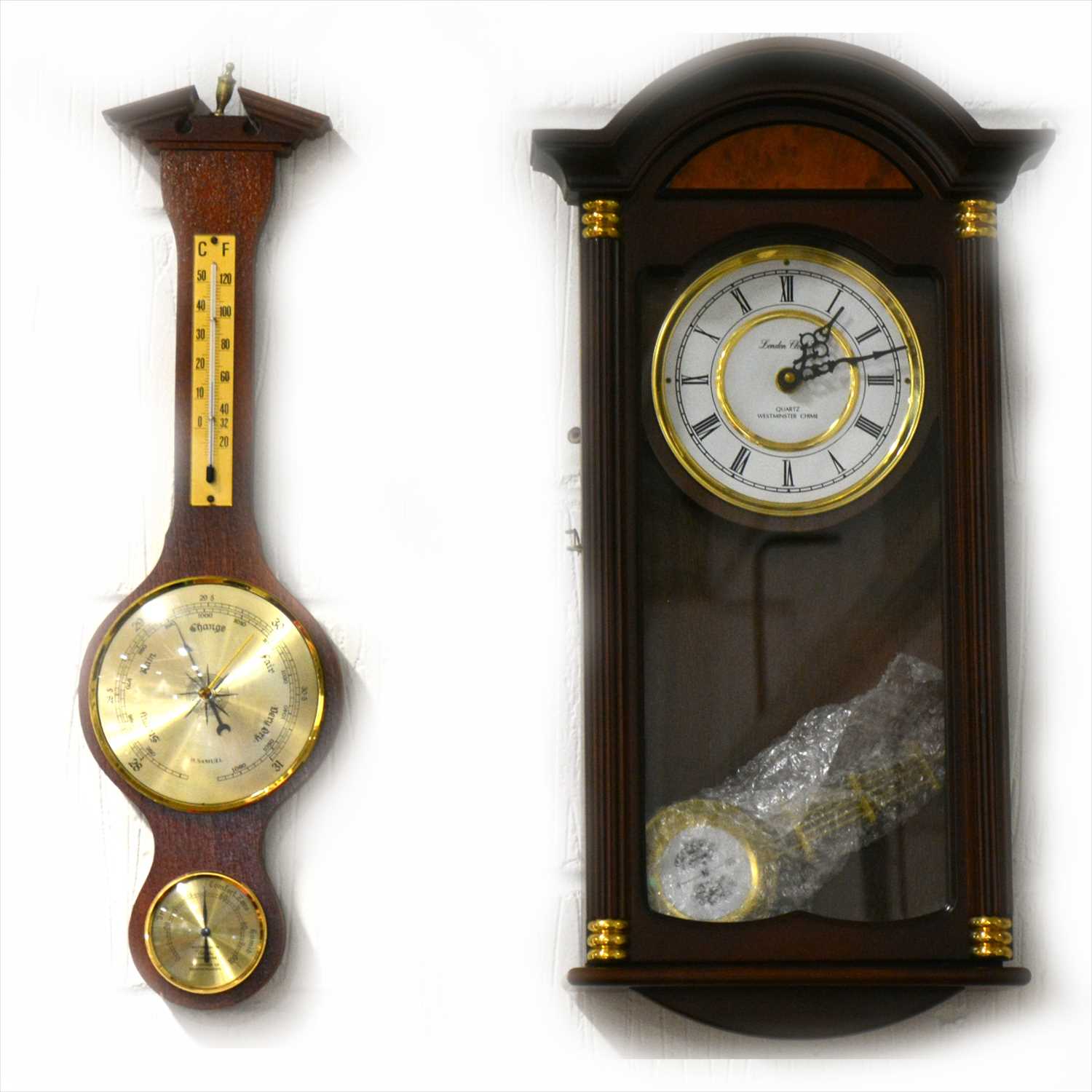 Lot 475 Modern Mahogany London Clock Co Quartz Wall