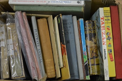 Lot 48 - Children's annuals and books; three boxes including school stories, Roy of the Rovers, illustrated and others.