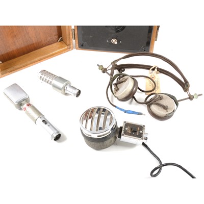 Lot 50 - Three vintage microphones, two by Reslosound ribbon, and another
