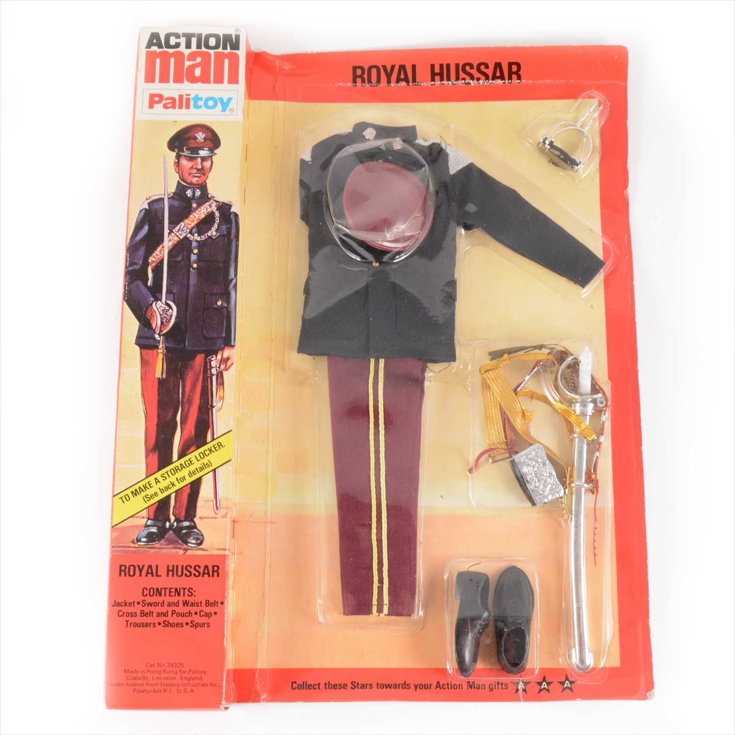 Lot 337 - Action Man by Palitoy; Royal Hussar outfit, in unopened original blister pack box.