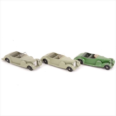 Lot 109 - Dinky Toys; Three 38C Lagonda models.