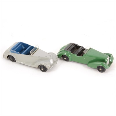 Lot 113 - Dinky Toys; 38D Alvis Sports Tourer, 38E Armstrong Siddeley Coupé