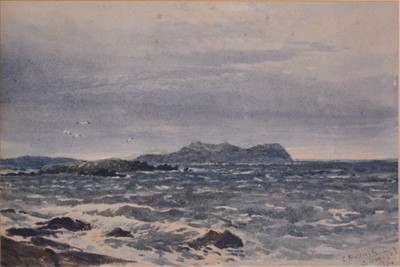 Lot 304 - George Sheffield, Coastal view, Co. Donegal,...