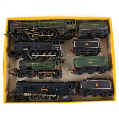 Lot 70 - Tri-ang OO gauge model railway locomotives; four including R50 'Princess Victoria', etc.