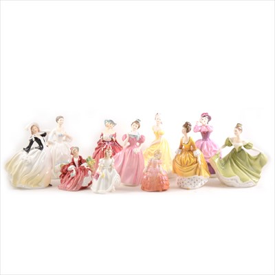 Lot 37 - Eleven Royal Doulton lady figurines.
