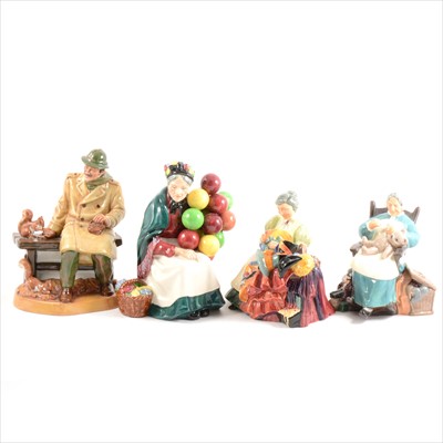 Lot 4 - Six Royal Doulton figurines.